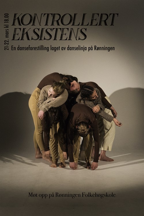 Plakat Danseforestilling 2018 Kontrollert Eksistens