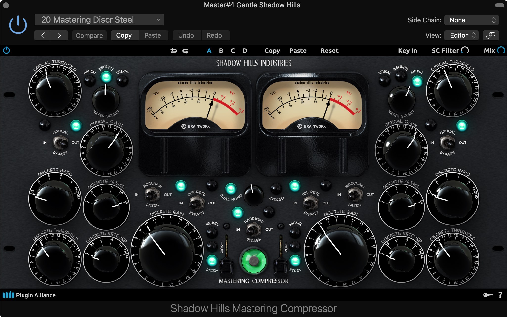 Shadow Hills Mastrings Compressor Class A - hardware versjonen av denne ble bare laget i 50 eksemplarer 
